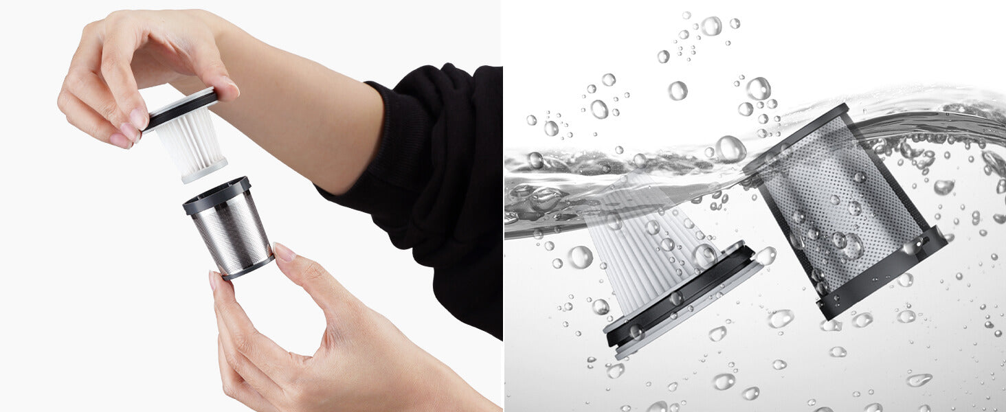 Launchcool 2-pack vervangende HEPA-filters voor V8 Mate autostofzuiger