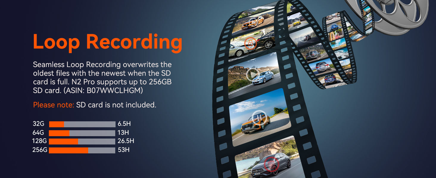 dash cam loop recording