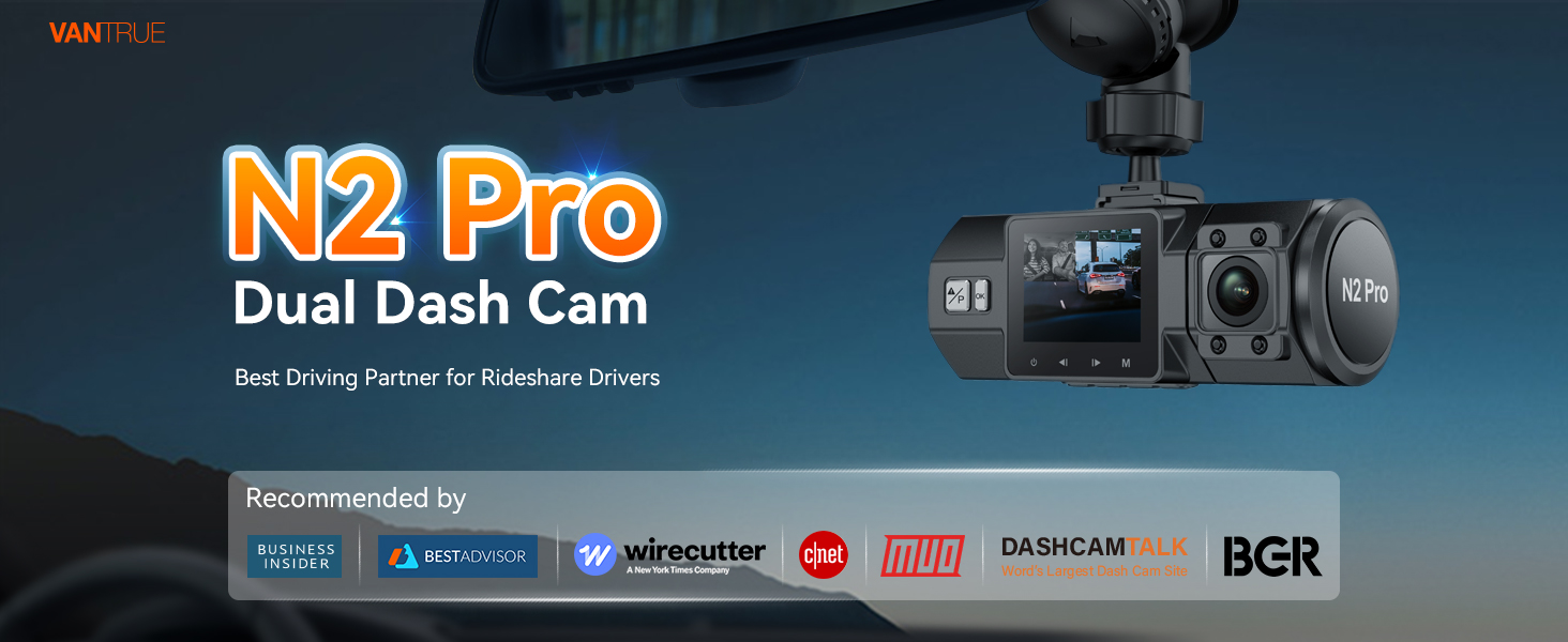 Uber dual dash cam